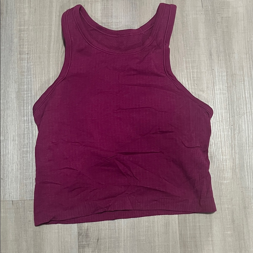 Lululemon ebb to street crop tank